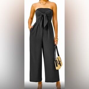 Straplss bow-tied breast, black jumper, women’s size smalll, beautiful